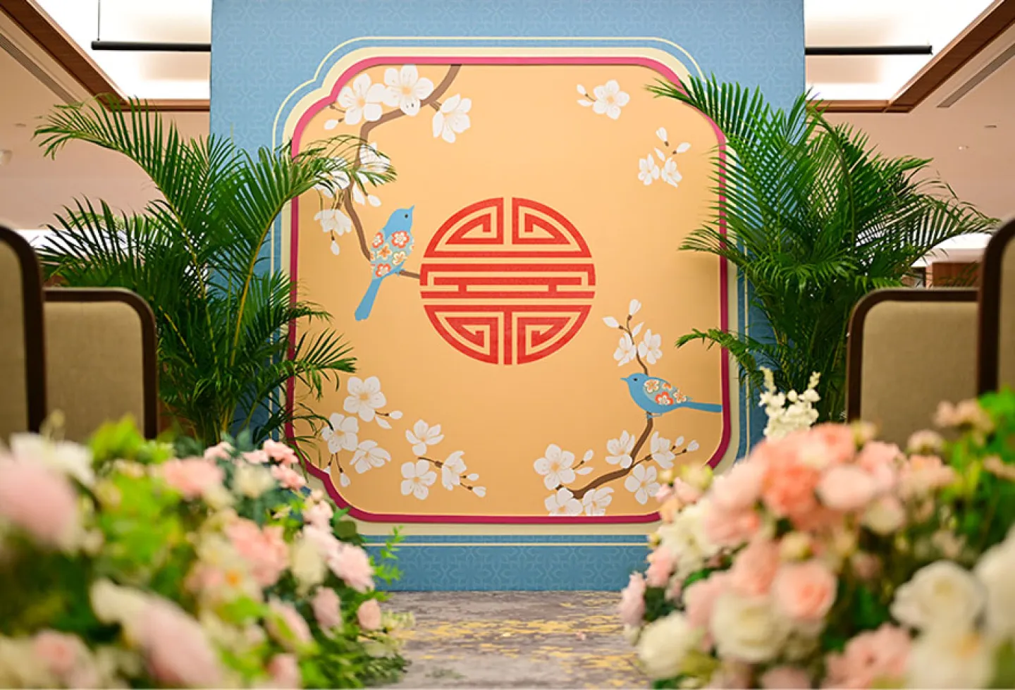 長寿の壁の背景