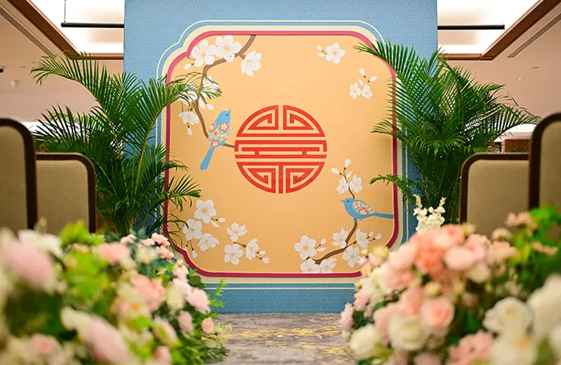 長寿の壁の背景